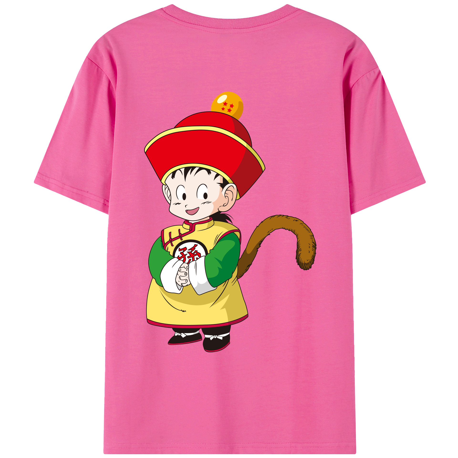 （画像用） ドラゴンボール 孫悟空（そん ごくう）Son Goku カカロット DRAGON BALL Kakarotto レディース半袖Tシャツ(バックプリント)